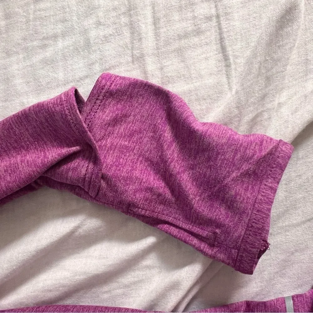 Nike Half Zip Heathered Pink Running Long Sleeve Tee Small NEW MSRP $70